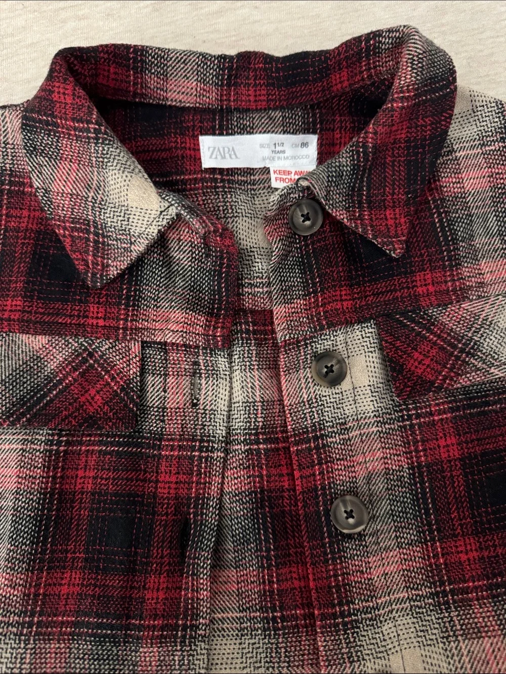 Zara Plaid shirt & Black Corduroy Pants
